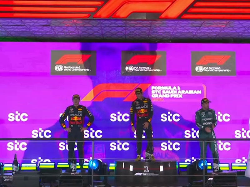 Sergio Perez (Oracle Red Bull Racing) vainqueur du Grand Prix d'Arabie Saoudite 2023