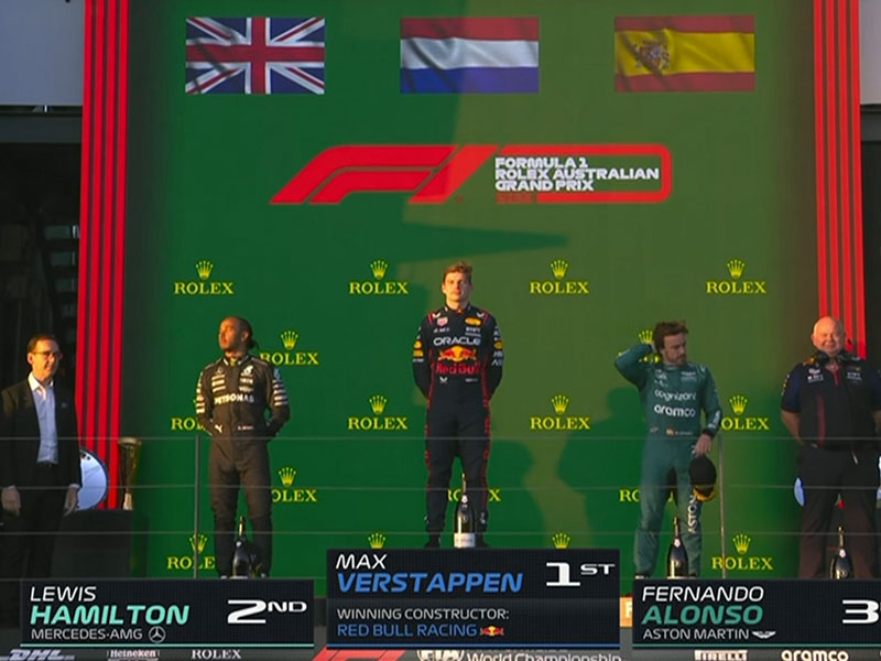 Max Verstappen (Oracle Red Bull Racing) vainqueur du Grand Prix d'Australie 2023