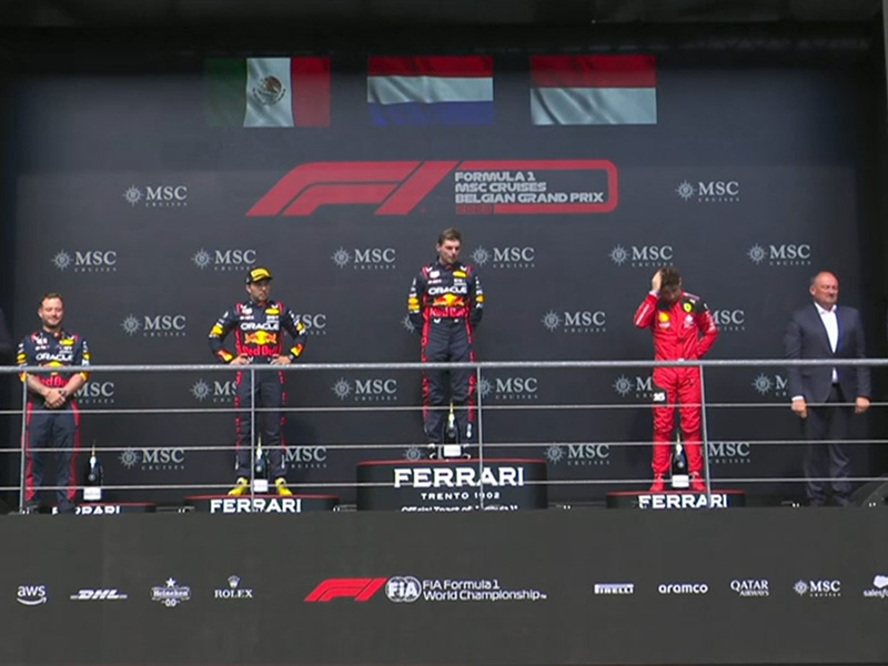 Max Verstappen (Oracle Red Bull Racing) vainqueur du Grand Prix de Belgique 2023