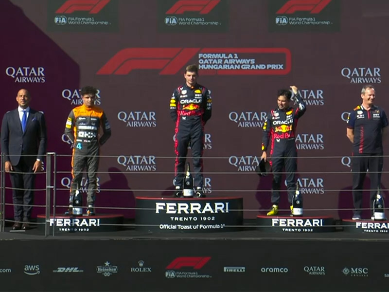 Max Verstappen (Oracle Red Bull Racing) vainqueur du Grand Prix de Hongrie 2023