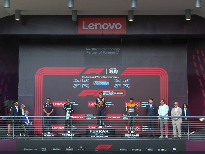 Max Verstappen (Oracle Red Bull Racing) vainqueur du Grand Prix des États-Unis 2023