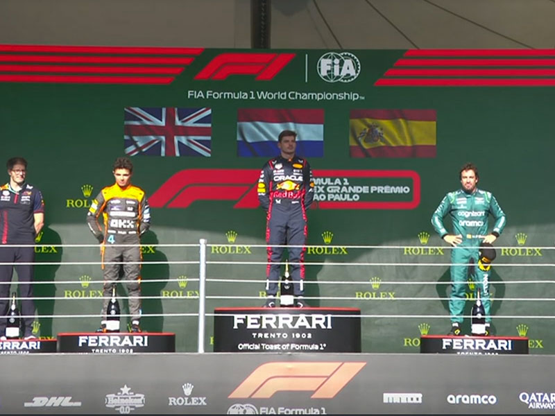 Max Verstappen (Oracle Red Bull Racing) vainqueur du Grand Prix du Brésil 2023