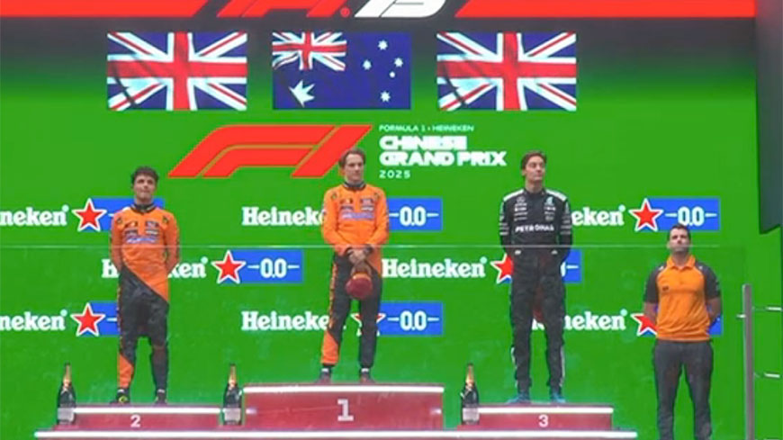 Oscar Piastri (McLaren Mercedes) vainqueur du Grand Prix de Chine 2025