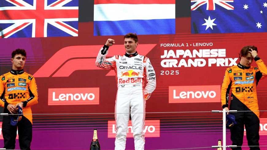Max Verstappen (Red Bull Racing Honda RBPT) vainqueur du Grand Prix du Japon 2025